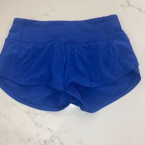 Size 2 lululemon speed-up shorts
